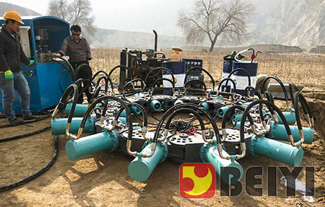 Application of beiyi pile breaker machine in Yinxi high - speed railway