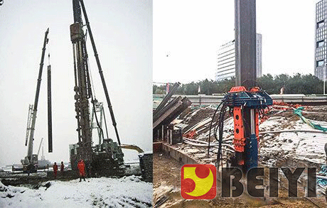 H-beam pile extractor 