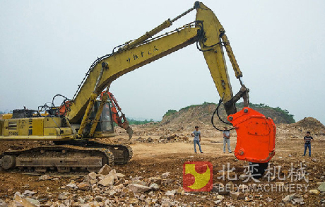 high frequency ripper crushing stone 